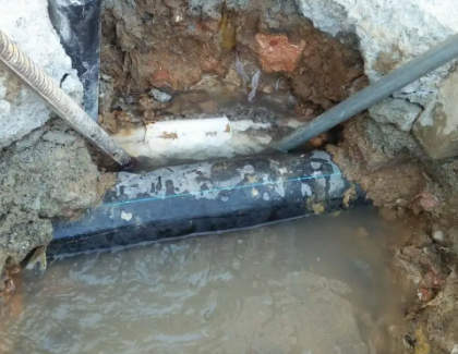 兴业测漏水之水管漏水